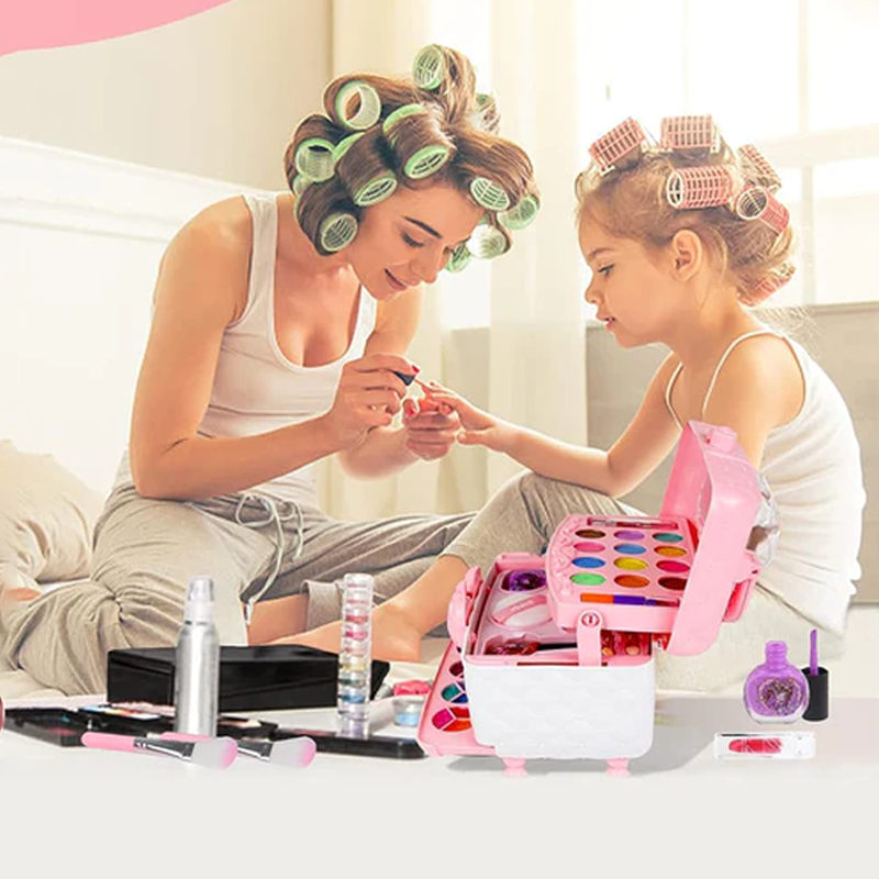 Princess Glamour Kids Makeup Play Set Safe Pretend Play Cosmetic Kit