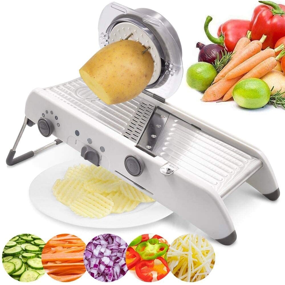 ProSlice Mandoline Gemüseschneider mit Präzise Verstellbaren Klingen