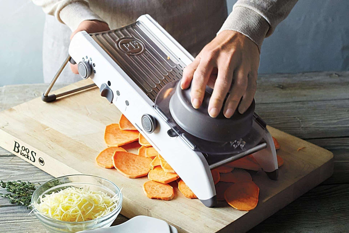 ProSlice Mandoline Gemüseschneider mit Präzise Verstellbaren Klingen