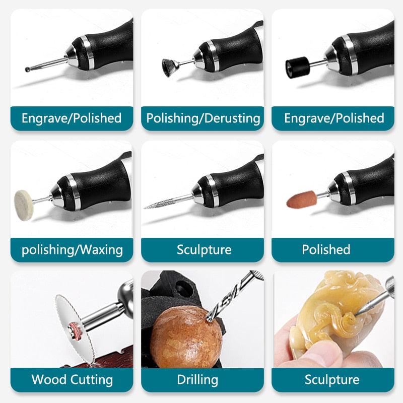 Professional Engraving Pen Rechargeable Electric Engraver Tool for DIY Crafting