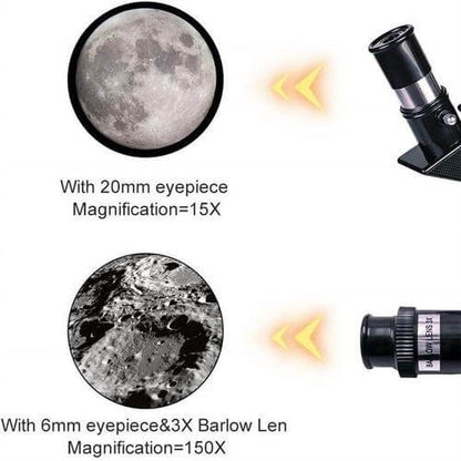 Professional Telescope with Tripod 150x Zoom for Stargazing and Moon Viewing