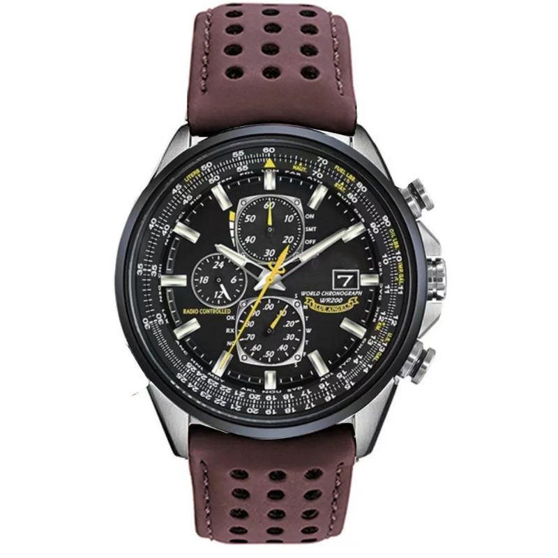 Quartz Chronograph Men’s Watch Stainless Steel Waterproof Wristwatch