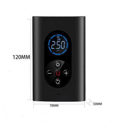 QuickAir Portable Electric Tire Inflator Cordless Air Compressor with Digital Display