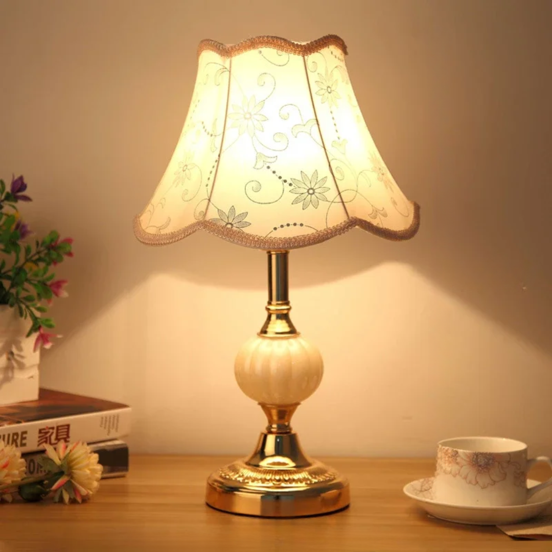 Quixy vintage skandynawska lampa stołowa nowoczesne przytulne oświetlenie