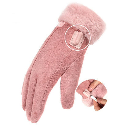 Wiederaufladbare beheizbare Winterhandschuhe, wasserdicht, warm, mit Touchscreen-Funktion