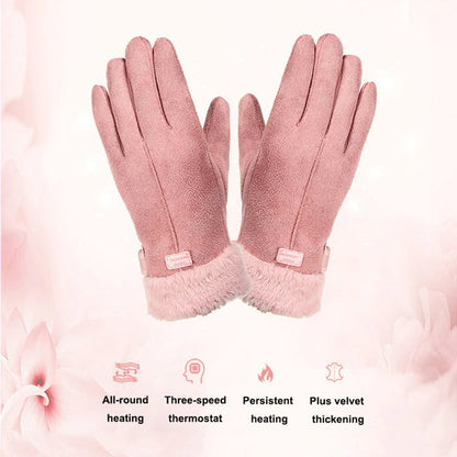 Wiederaufladbare beheizbare Winterhandschuhe, wasserdicht, warm, mit Touchscreen-Funktion