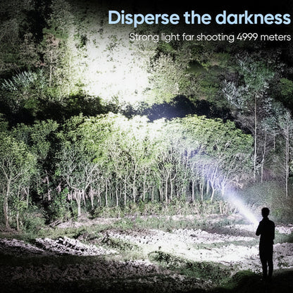 Rechargeable LED Tactical Flashlight Aluminum Outdoor Torch Long Range