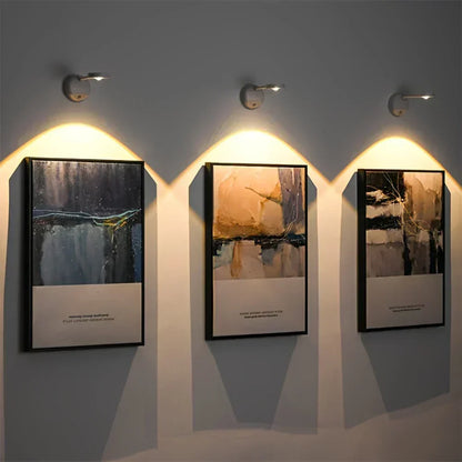 Wiederaufladbare LED-Wandleuchte – Lampe mit Bewegungssensor, einstellbarer Helligkeit und drei Lichtfarben