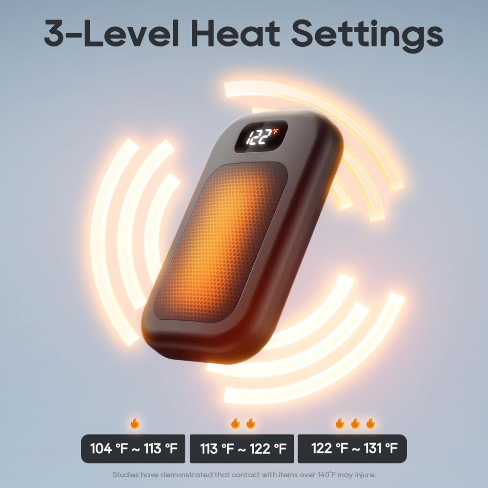 Rechargeable Pocket Hand Warmers Dual Pack Electric Heating Device