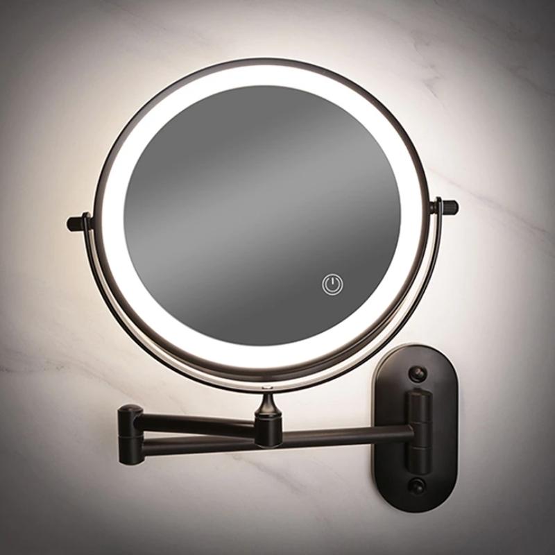 RefleX genopladeligt LED makeup-spejl med 3 lysindstillinger