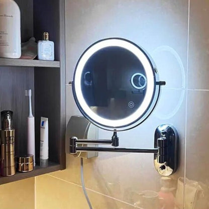 RefleX genopladeligt LED makeup-spejl med 3 lysindstillinger