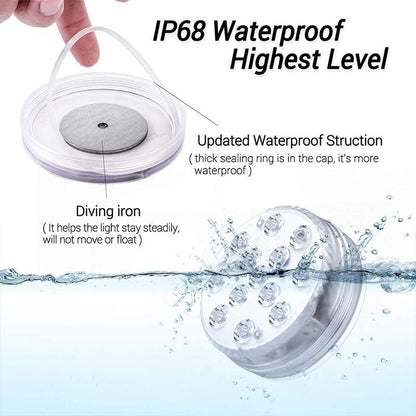 Afstandsbediening waterdichte LED zwembadlamp RGB onderdompelbare zwembad- en spa-lamp