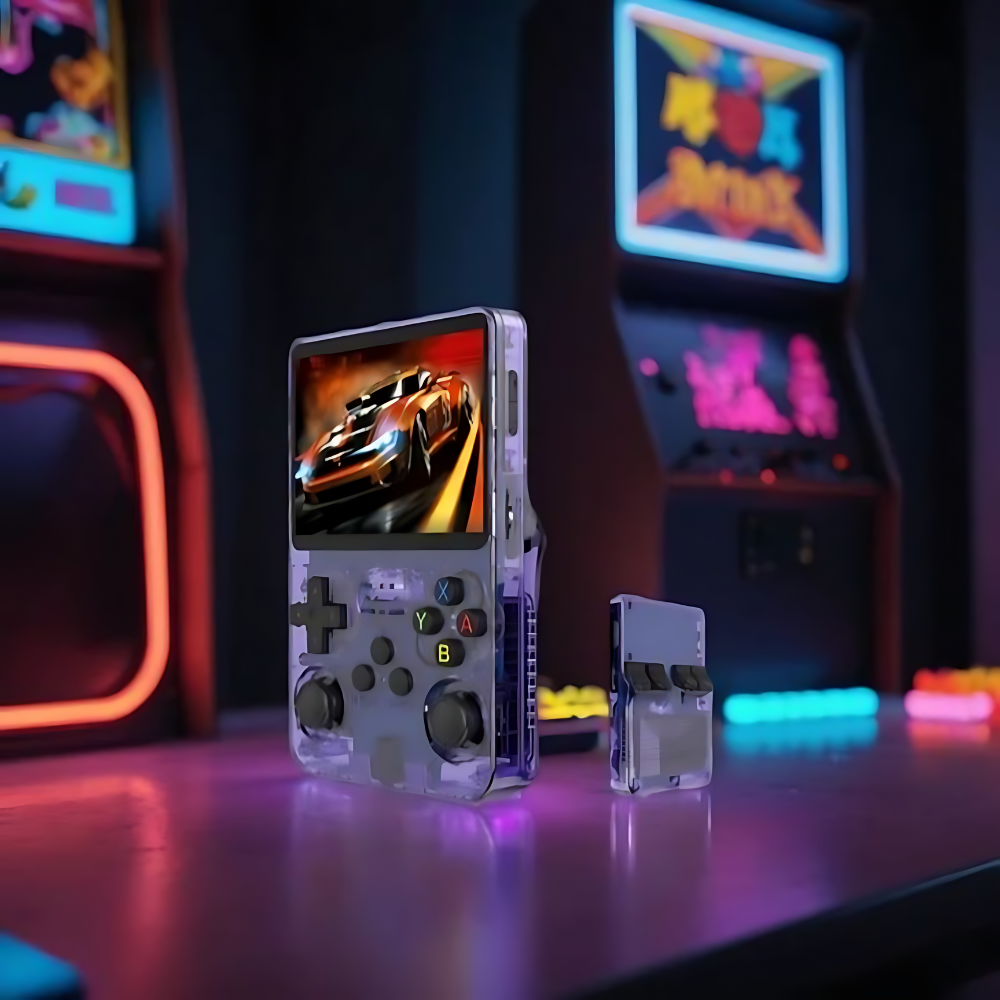 Retro Handheld Gaming Console with HD Screen and Built In Games
