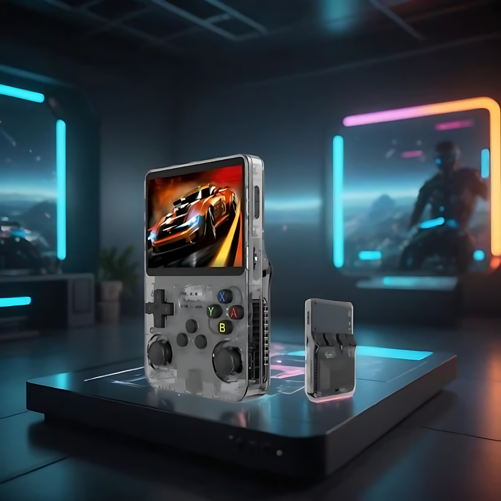 Retro Handheld Gaming Console with HD Screen and Built In Games