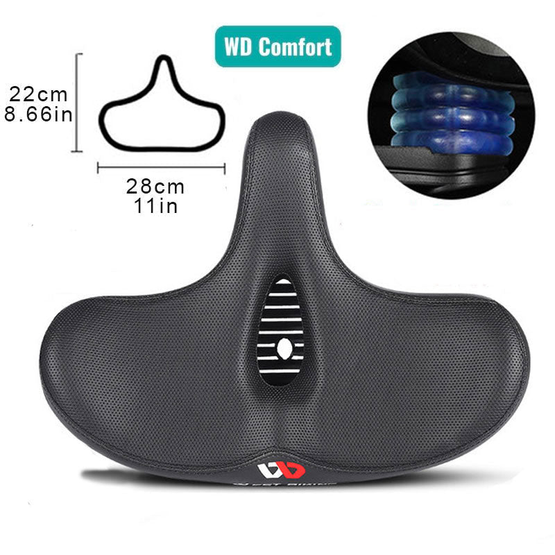 RideEase ergonomisk cykelsadel med ekstra bredt komfortdesign