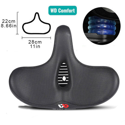 RideEase ergonomisk cykelsadel med ekstra bredt komfortdesign
