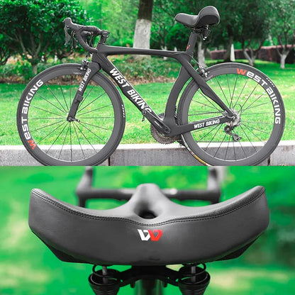 RideEase ergonomisk cykelsadel med ekstra bredt komfortdesign