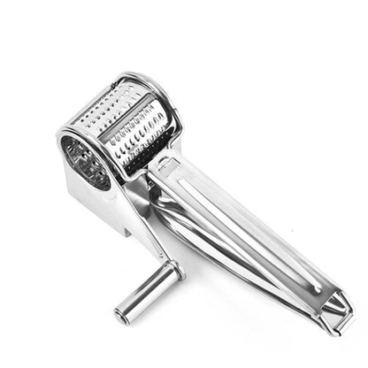 Rotary Cheese Grater Stainless Steel with Interchangeable Drums