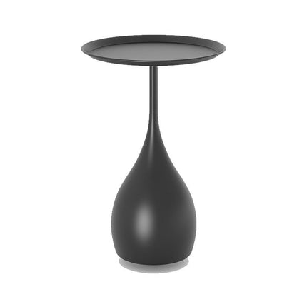 Rund metal piedestal sidebord med moderne minimalistisk design og holdbar jernkonstruktion