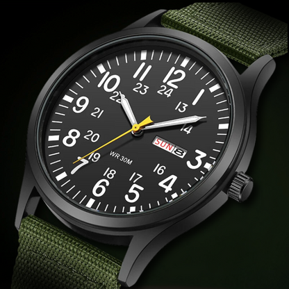 Robuste Outdoor-Herrenuhr mit wasserdichtem Edelstahl-Design