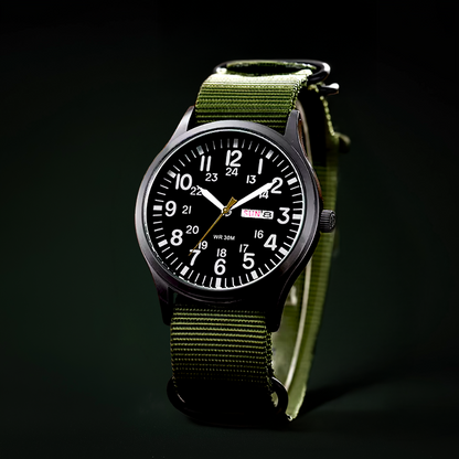 Robuste Outdoor-Herrenuhr mit wasserdichtem Edelstahl-Design