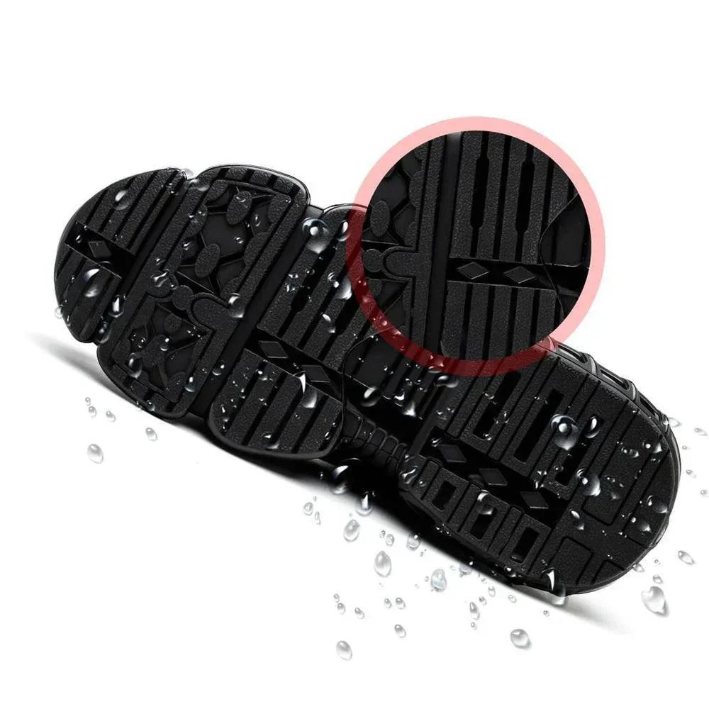 SafeShoez Orthopedic Steel Toe Work Shoes with Memory Foam Comfort