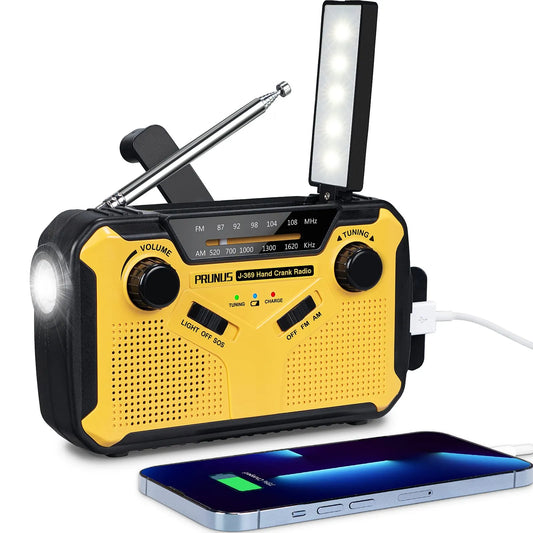 Radio awaryjne SafeSignal z latarką i power bankiem