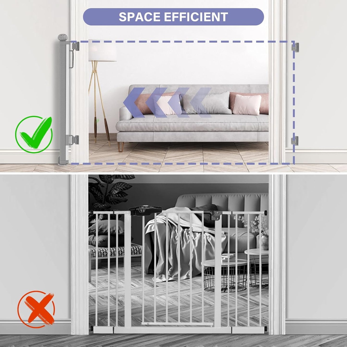 SafeStep Retractable Safety Gate For Babies, Children & Pets