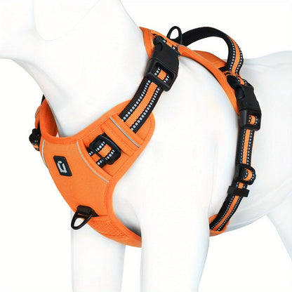 SafeWalk No Pull Reflective Dog Harness Adjustable Comfort Walking Harness