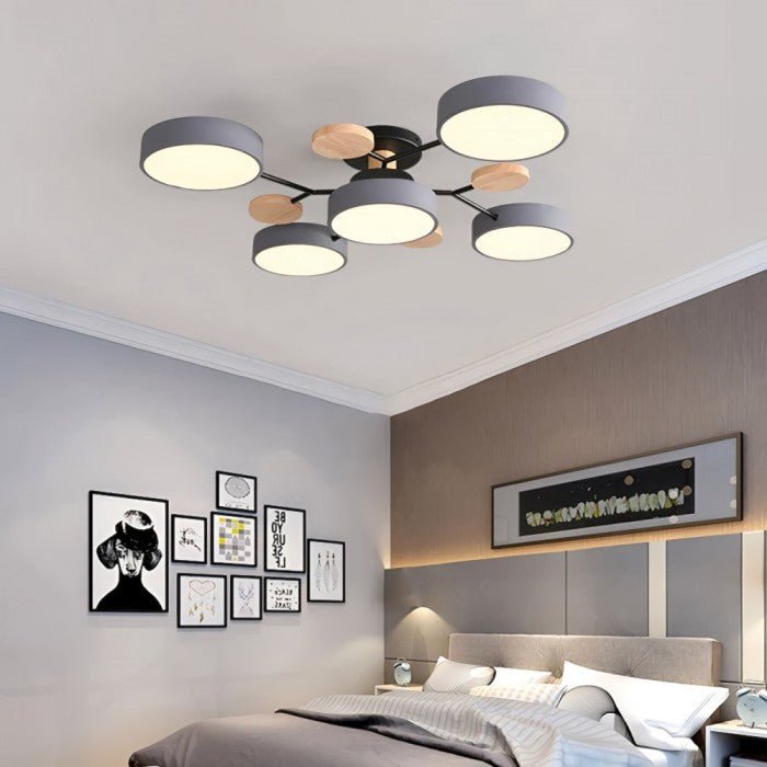 Skandinavisk LED loftslampe – moderne gren-design varm hvid lampe