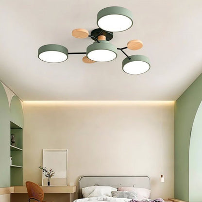 Skandinavisk LED loftslampe – moderne gren-design varm hvid lampe