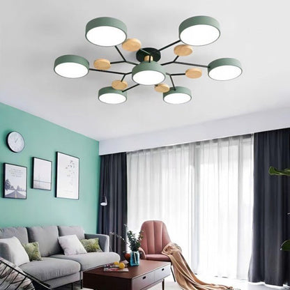 Skandinavisk LED loftslampe – moderne gren-design varm hvid lampe