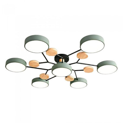 Skandinavisk LED loftslampe – moderne gren-design varm hvid lampe
