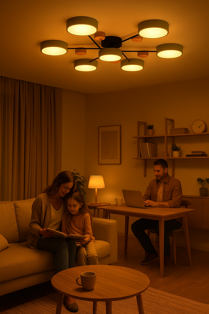 Skandinavisk LED loftslampe – moderne gren-design varm hvid lampe