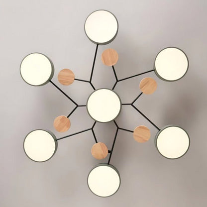 Skandinavisk LED loftslampe – moderne gren-design varm hvid lampe