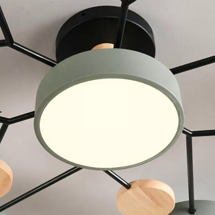 Skandinavisk LED loftslampe – moderne gren-design varm hvid lampe