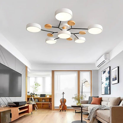 Skandinavisk LED loftslampe – moderne gren-design varm hvid lampe