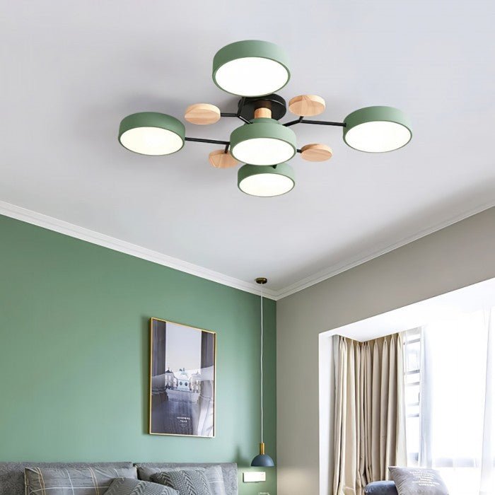 Skandinavisk LED loftslampe – moderne gren-design varm hvid lampe