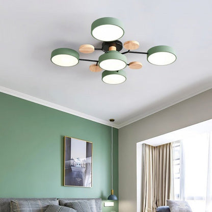 Skandinavisk LED loftslampe – moderne gren-design varm hvid lampe
