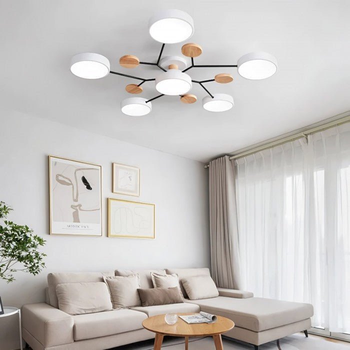 Skandinavisk LED loftslampe – moderne gren-design varm hvid lampe