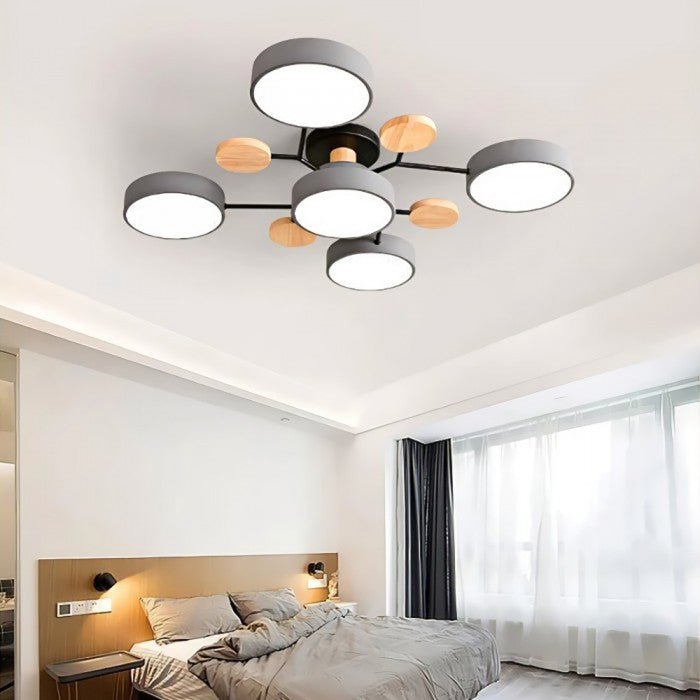 Skandinavisk LED loftslampe – moderne gren-design varm hvid lampe