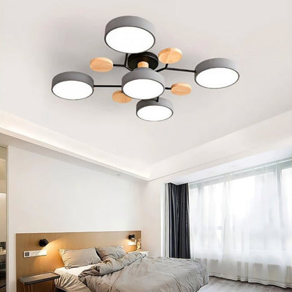 Skandinavisk LED loftslampe – moderne gren-design varm hvid lampe