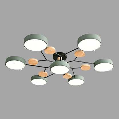 Skandinavisk LED loftslampe – moderne gren-design varm hvid lampe