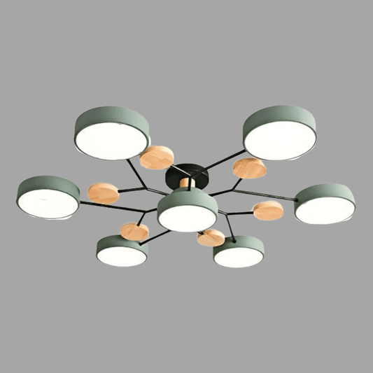 Skandinavisk LED loftslampe – moderne gren-design varm hvid lampe