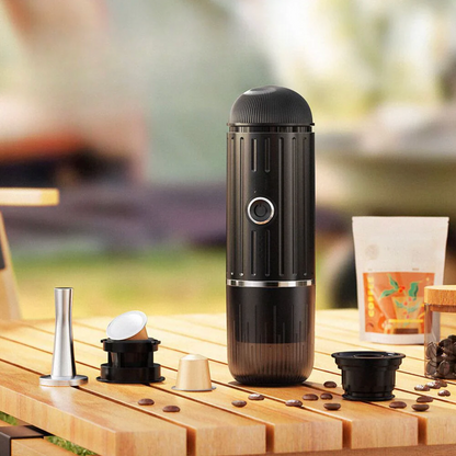 Draagbare elektrische espressomaker met zelfverwarming en USB-C opladen