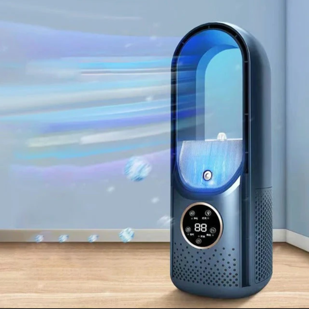Portable Bladeless Air Cooler with Six Speeds