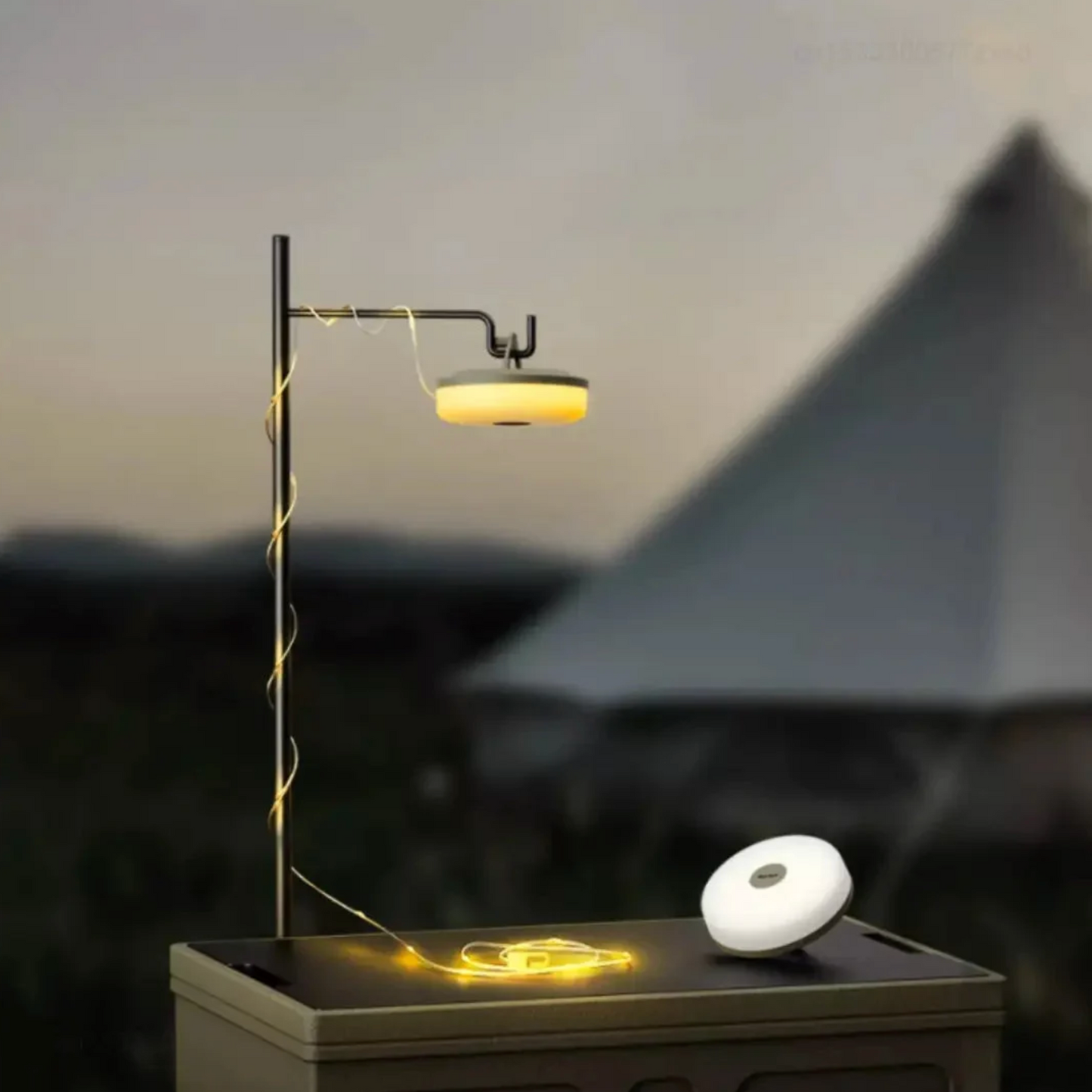 Rul-op LED campinglys – 10M USB genopladelig og vandtæt