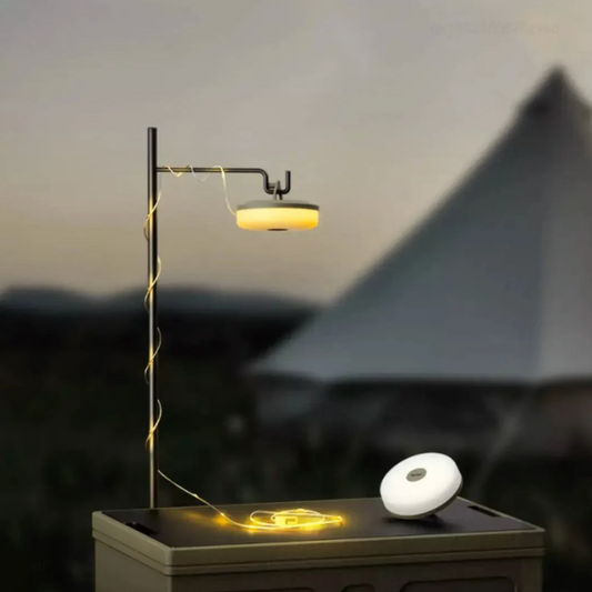 Rul-op LED campinglys – 10M USB genopladelig og vandtæt
