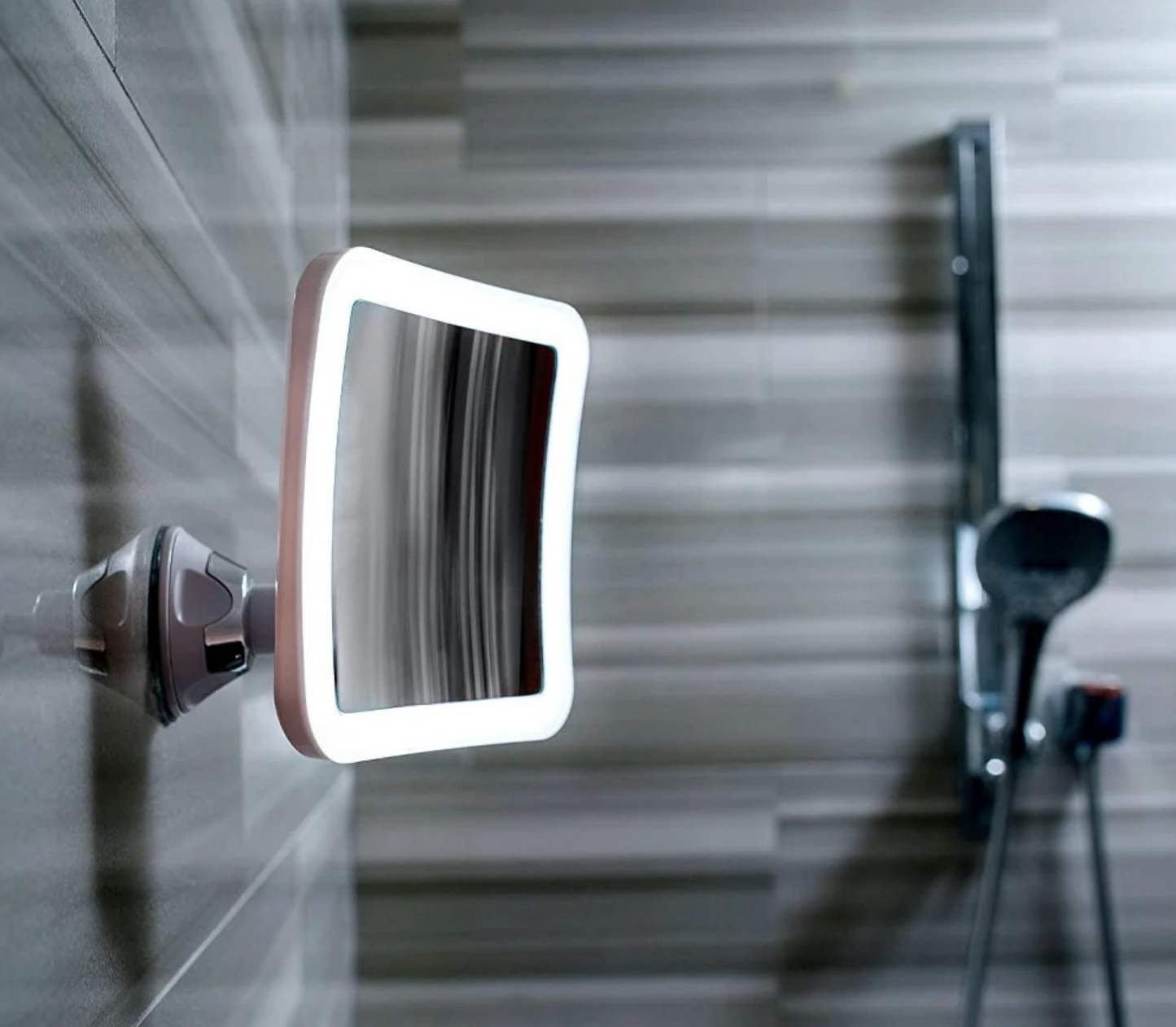 GlowView 10X LED Forstørrelsesspejl – Bærbart Makeup Spejl med Sugekop