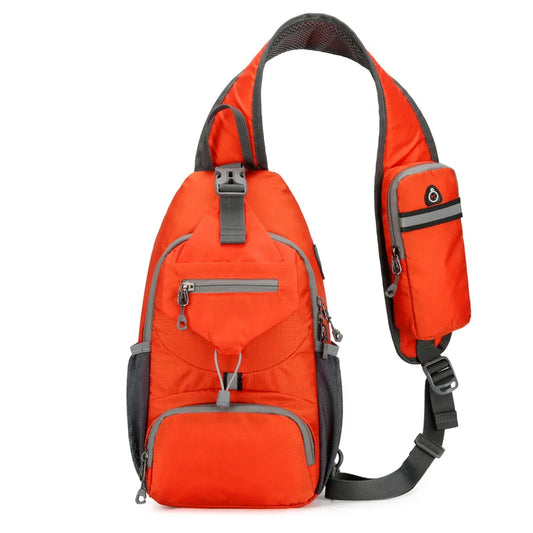 SecurePack Diebstahlsicherer Wasserdichter Multi-Taschen Schulterrucksack